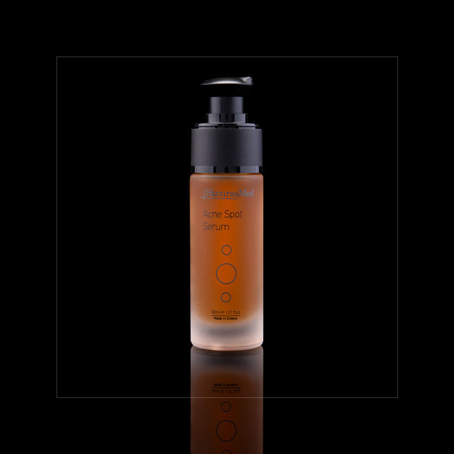 https://www.skourasmed.com/SkourasMed Cosmetic: Acne Spot Serum - Black background